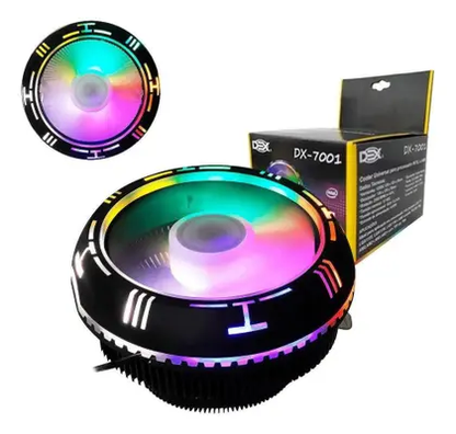 Dex Intel AMD RGB LED CPU Cooler DX-7001 Universal